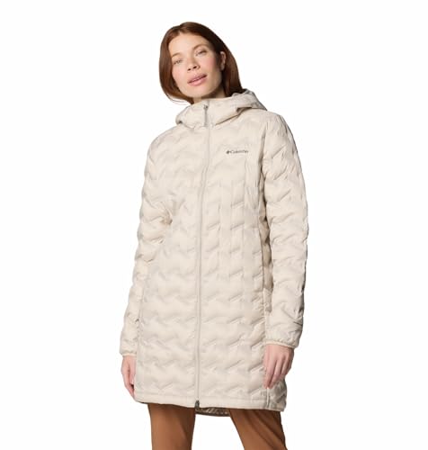Columbia Women Beige HEAT SEAL Delta Ridge II Down Jacket,
