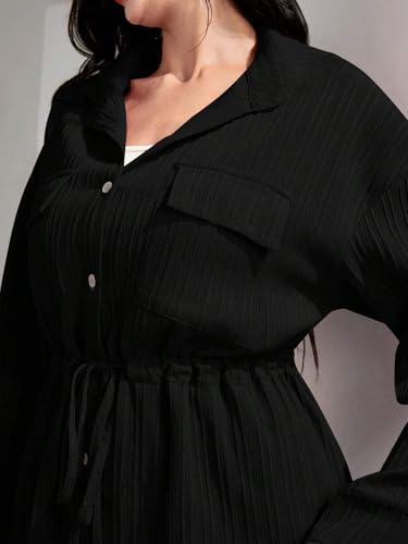 TADKEE Women's Solid Color Casual Long Sleeve Top and Pant Co-ord Set with Pockets | Co ord Set for Women | Kurta Set for Women - Image 7