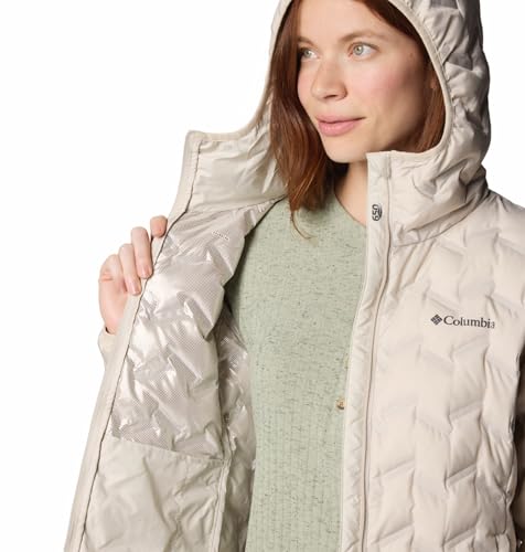 Columbia Women Beige HEAT SEAL Delta Ridge II Down Jacket, - Image 4