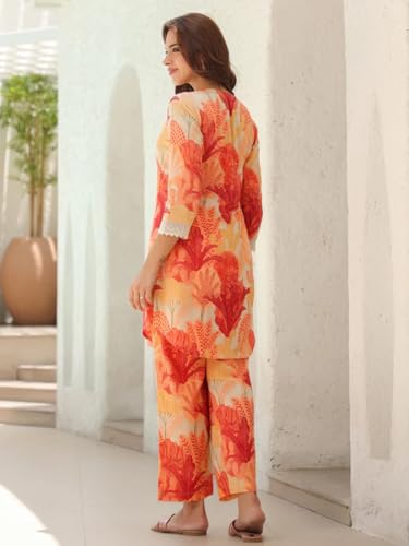 GRECIILOOKS Ethnic Co Ord Set | Casual Wear Pant Top Set | Fancy Co-Ord Set | Full Pair Set | Women Kurta Sets Kurtis | Women Kurta Pant Set | Coord Sets for Women - Image 7