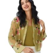 Women Stylish Sheer Shirt Top