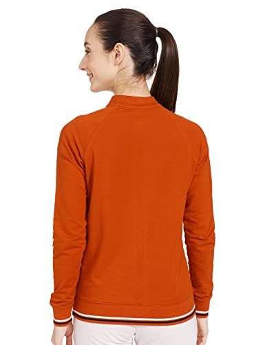 Van Heusen Women Athleisure Functional Pocket Jacket - Relaxed Fit, Soft Handfeel_66604_Brick - Image 6