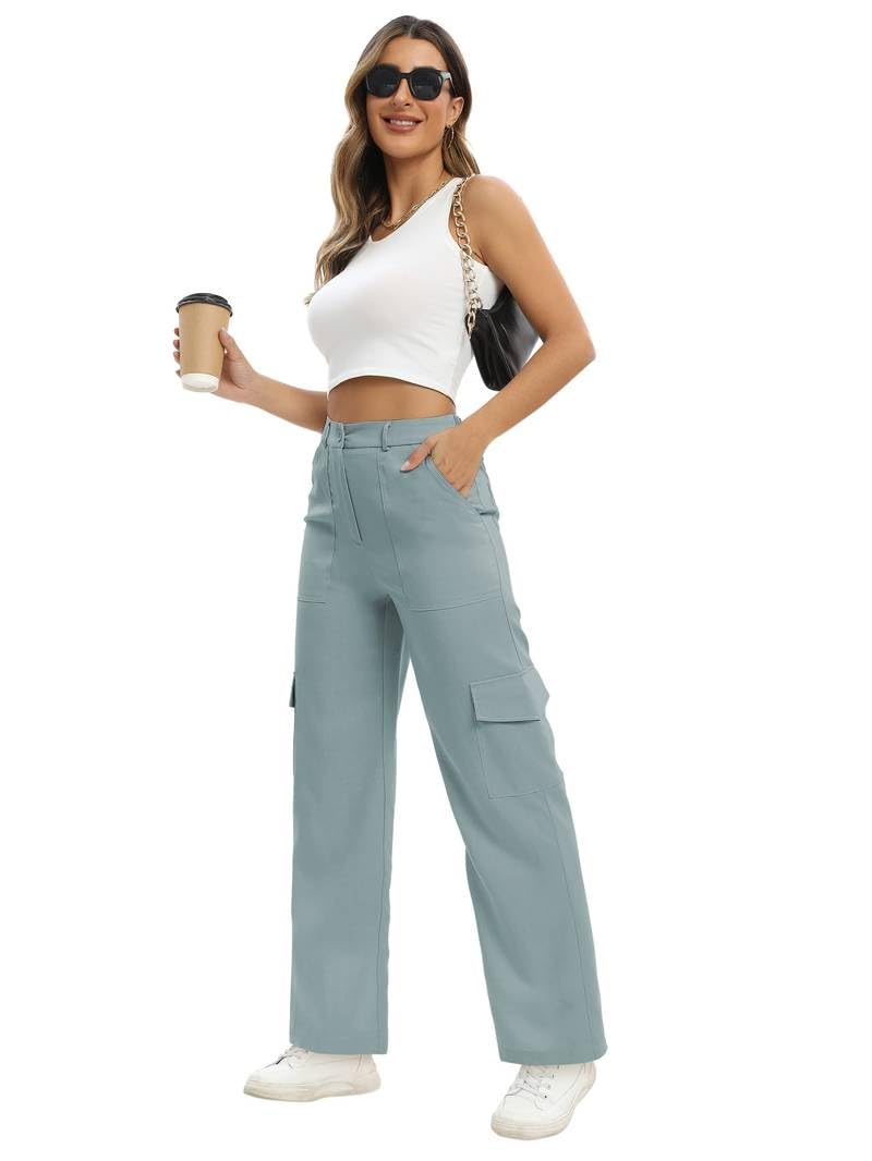 TOPLOT Cotton Multi-Pocket Cargo Pant for Women - Image 3