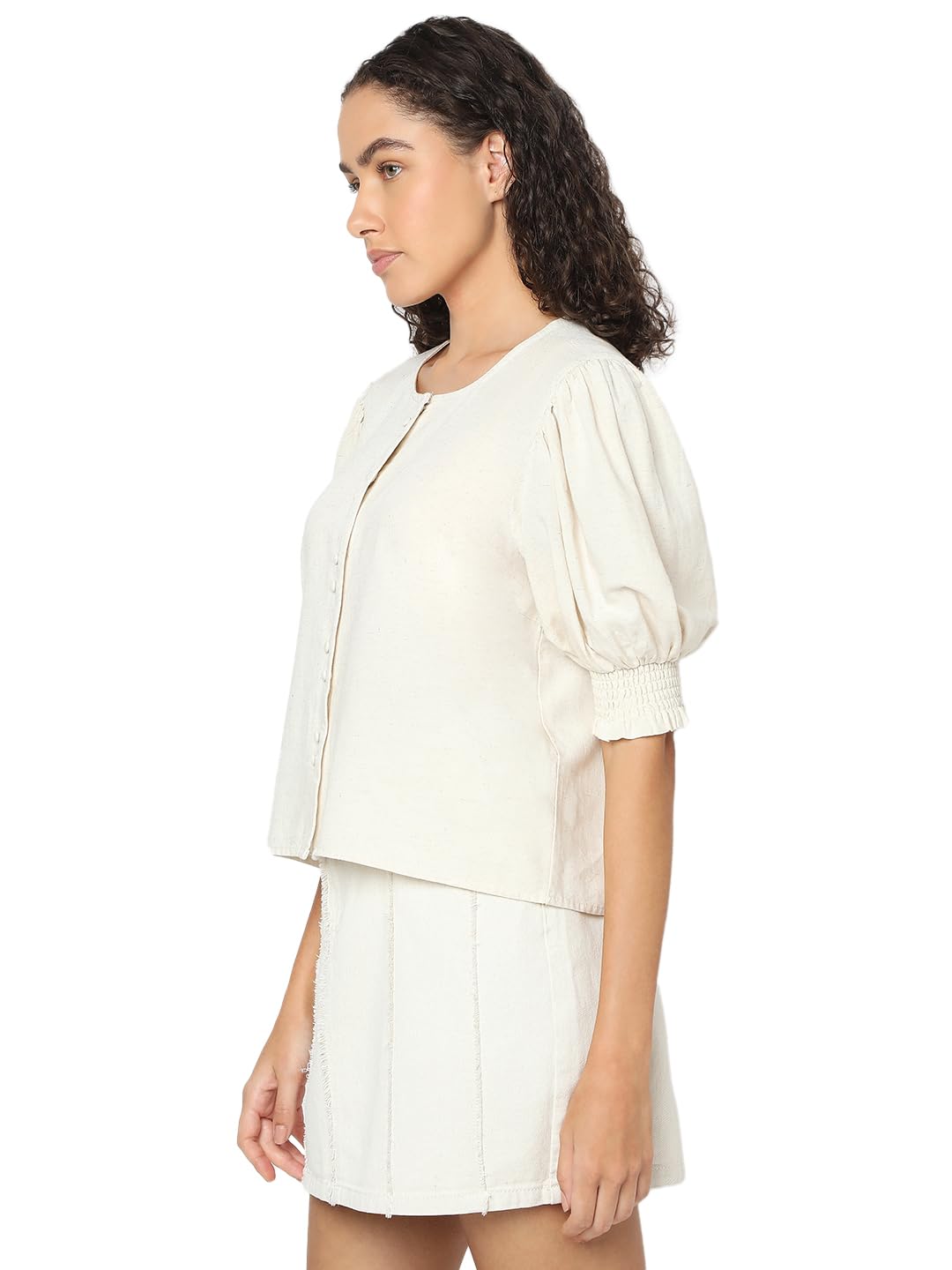 VERO MODA Women Regular Fit Off White Top - Image 6