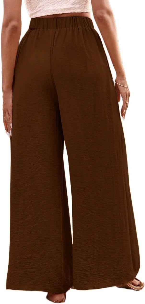 KOTTY Womens Solid Lightweight Duqqa Brown Pant - Image 3