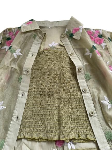 Women Stylish Sheer Shirt Top - Image 3