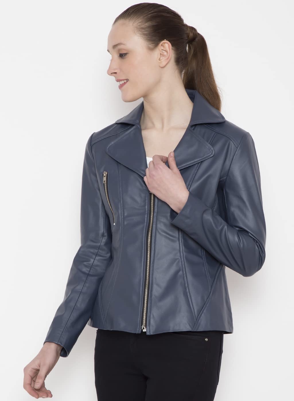 Le Alba Ladies Faux Leather/PU Jackets | Maria | Women Jacket | Faux Leather Jacket | Jackets - Image 3