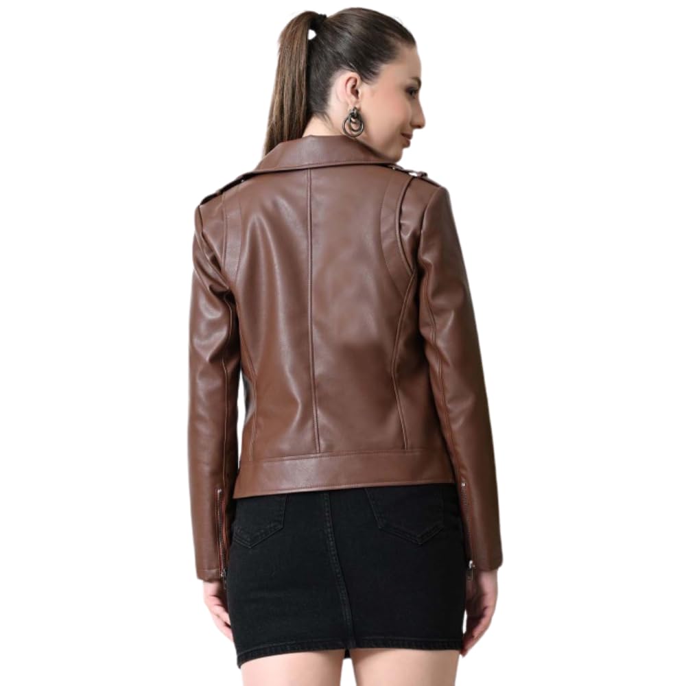 Women Leather Jacket Trending Biker - Image 7