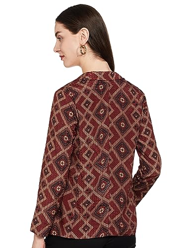 BIBA Women's Polyester Blend PRINTED Standard Length MIX AND MATCH Jacket - Image 4