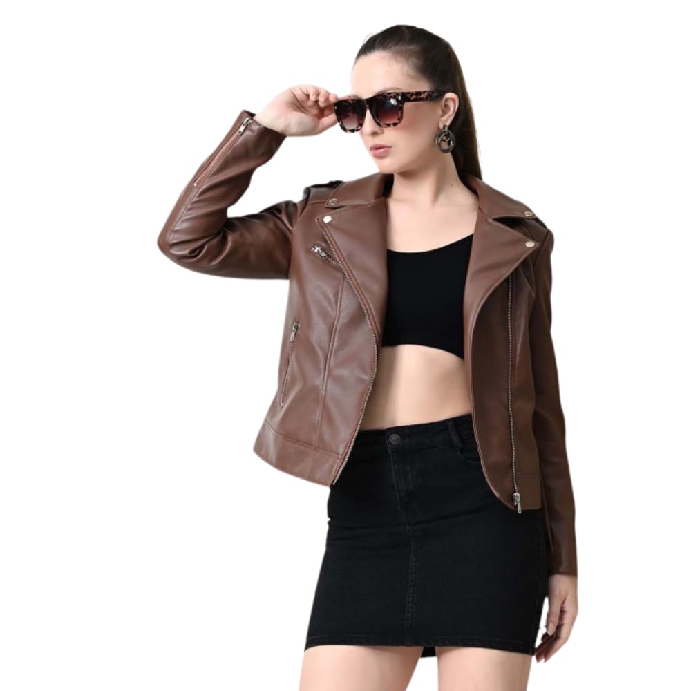 Women Leather Jacket Trending Biker