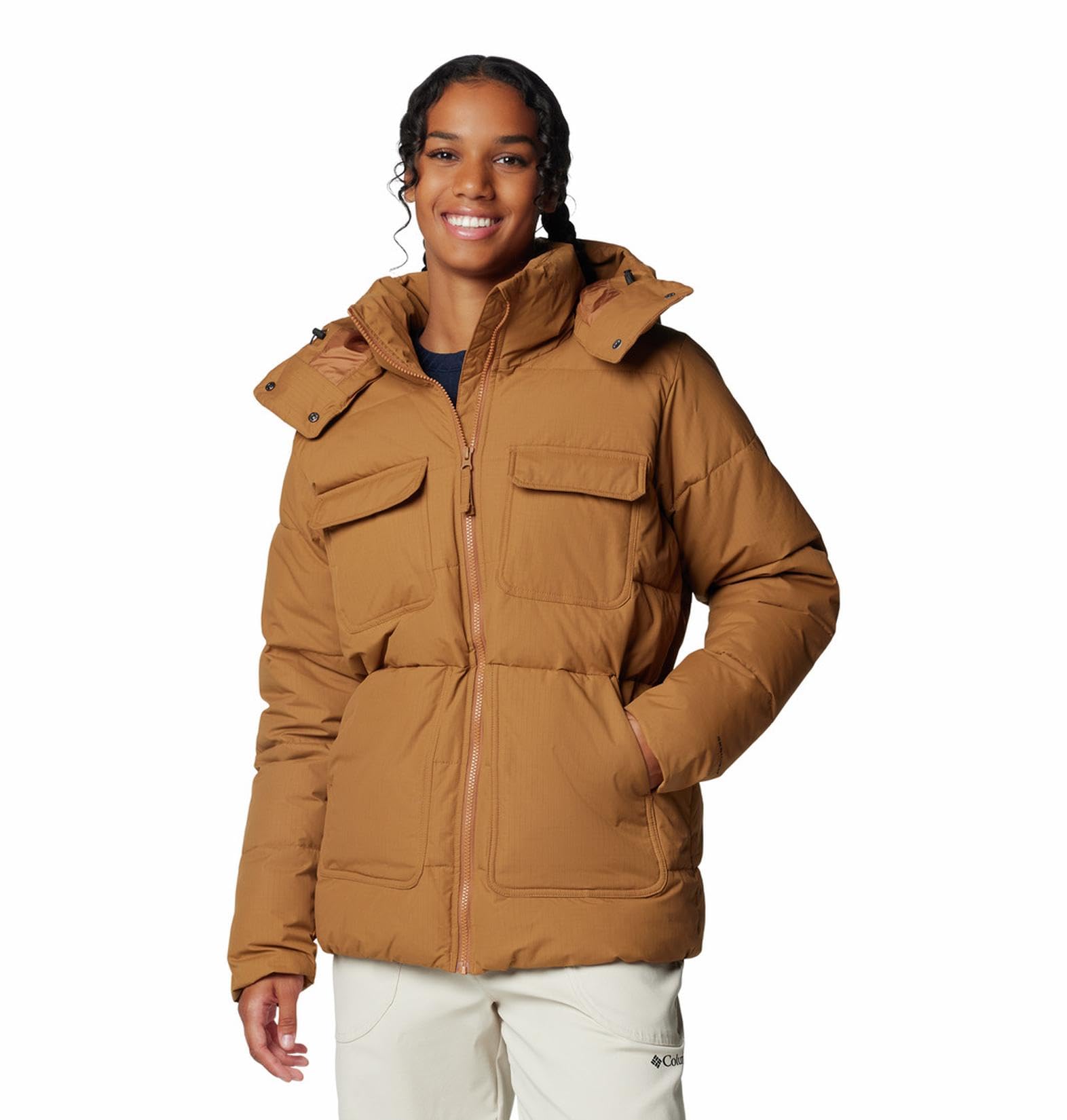 Columbia Women Brown Omni Heat Inifnity Longhorn Ridge Insulated Jacket,