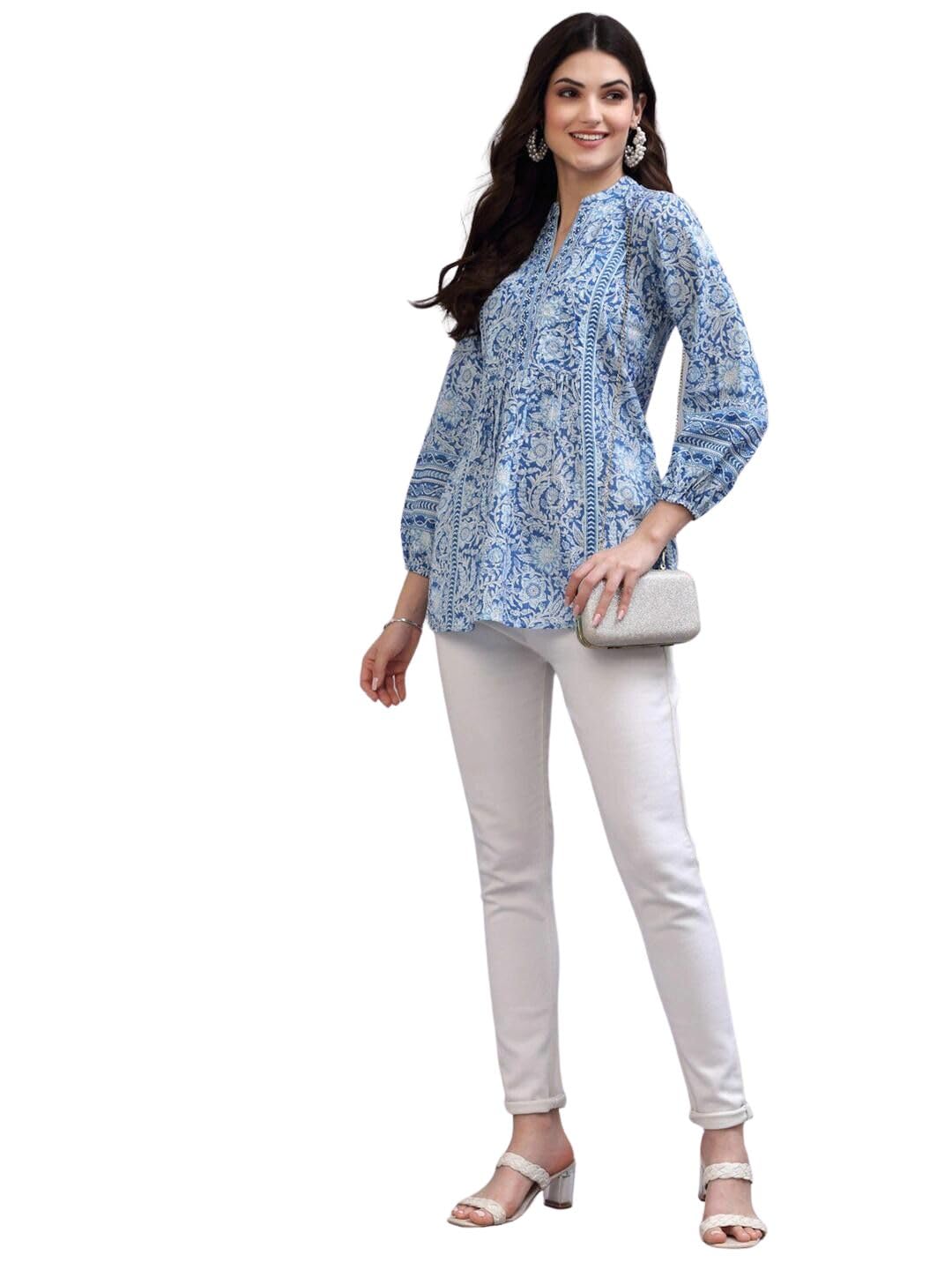 rytras Women's Floral Printed Rayon Top - Image 2