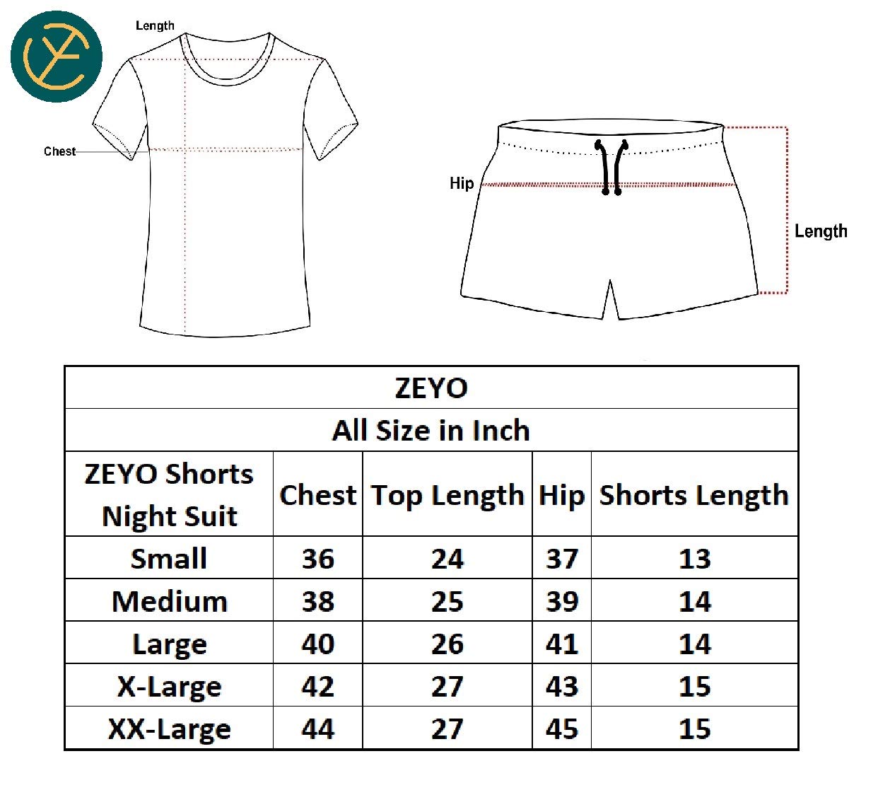 ZEYO Women's Cotton Dot Printed Maroon Red Night Suit Set of Top & Shorts 5228 - Image 3