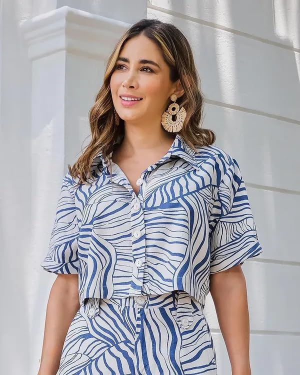 Leriya Fashion Womens Rayon Geometric Regular Dress Co-Ord Set - Image 6