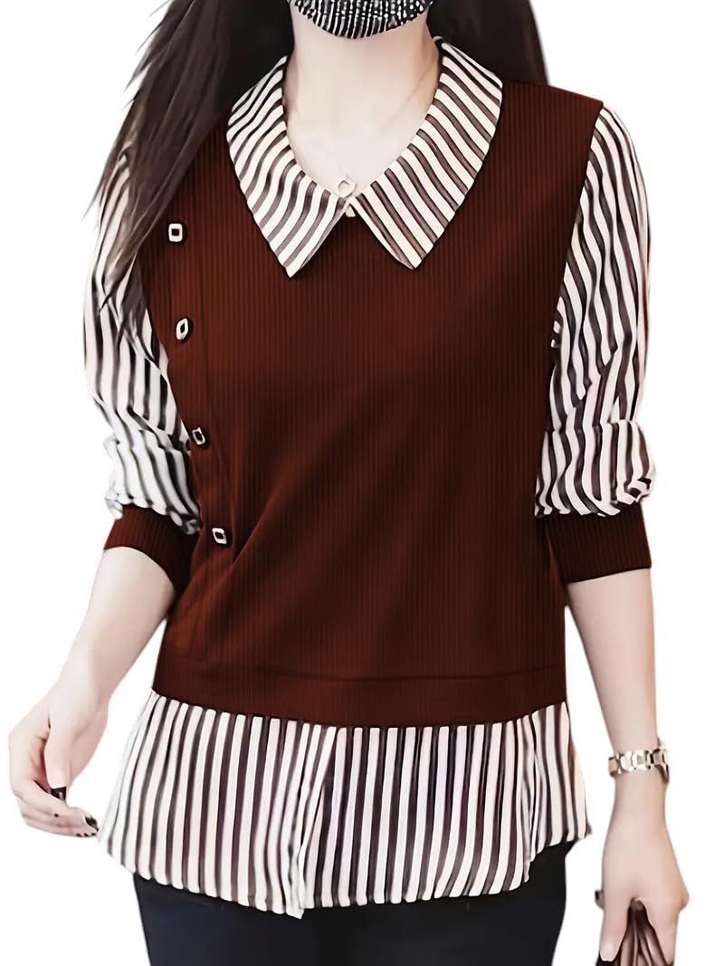 LITZO Top for Women Regular Fit Latest Stylish Office Wear Western Top
