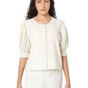 VERO MODA Women Regular Fit Off White Top