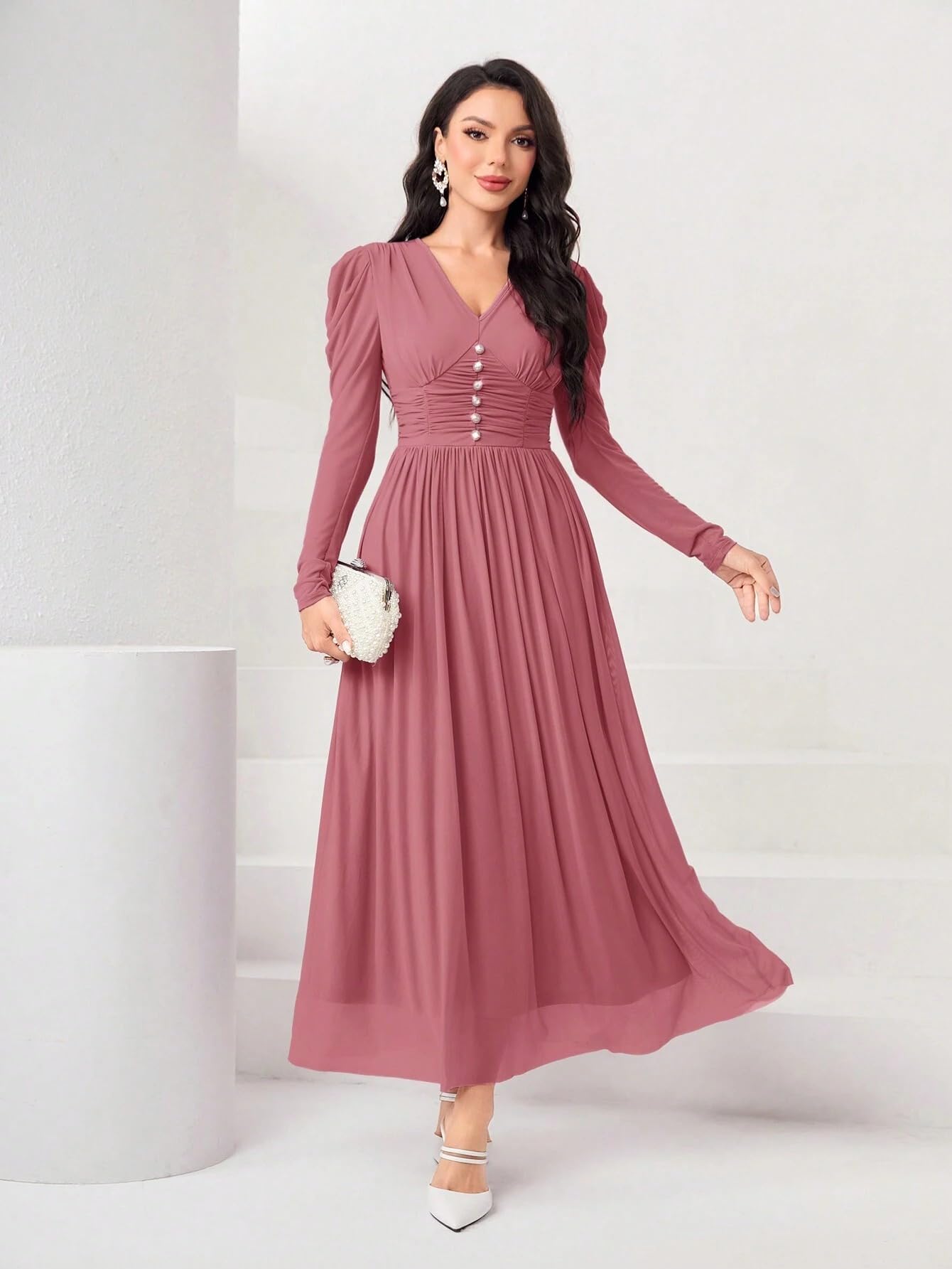 FABNEX Stylish One Piece Long Maxi Dress for Women - Image 4