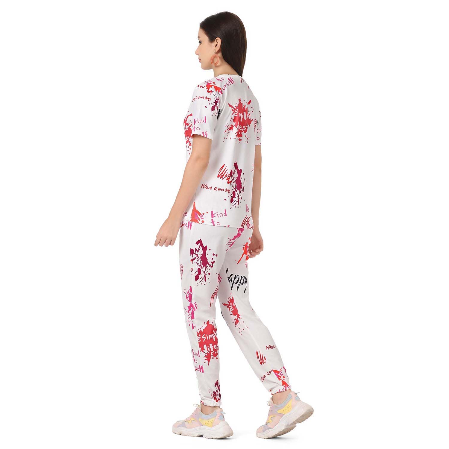 DHRUVI TRENDZ Womens Lycra Pyjama Sets Regular Fit Pajama Set - Image 2