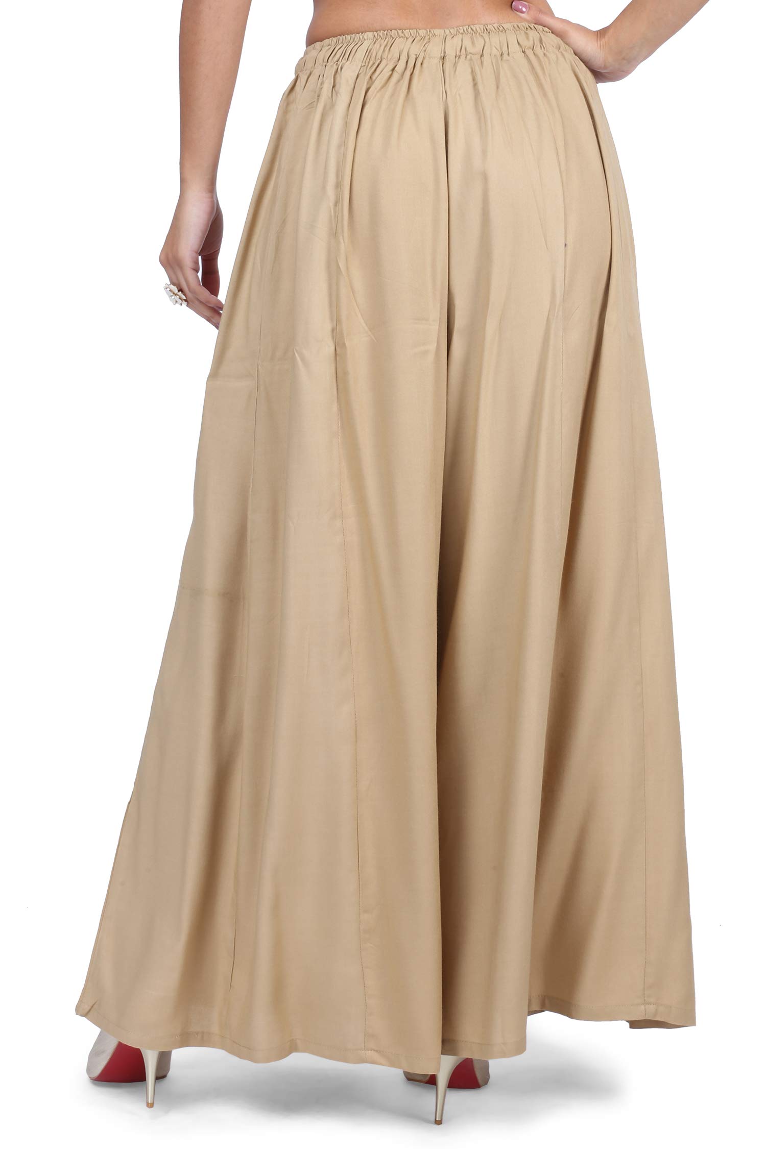 3wish Women Mid Rise Rayon Flared Palazzo Pants - Image 5