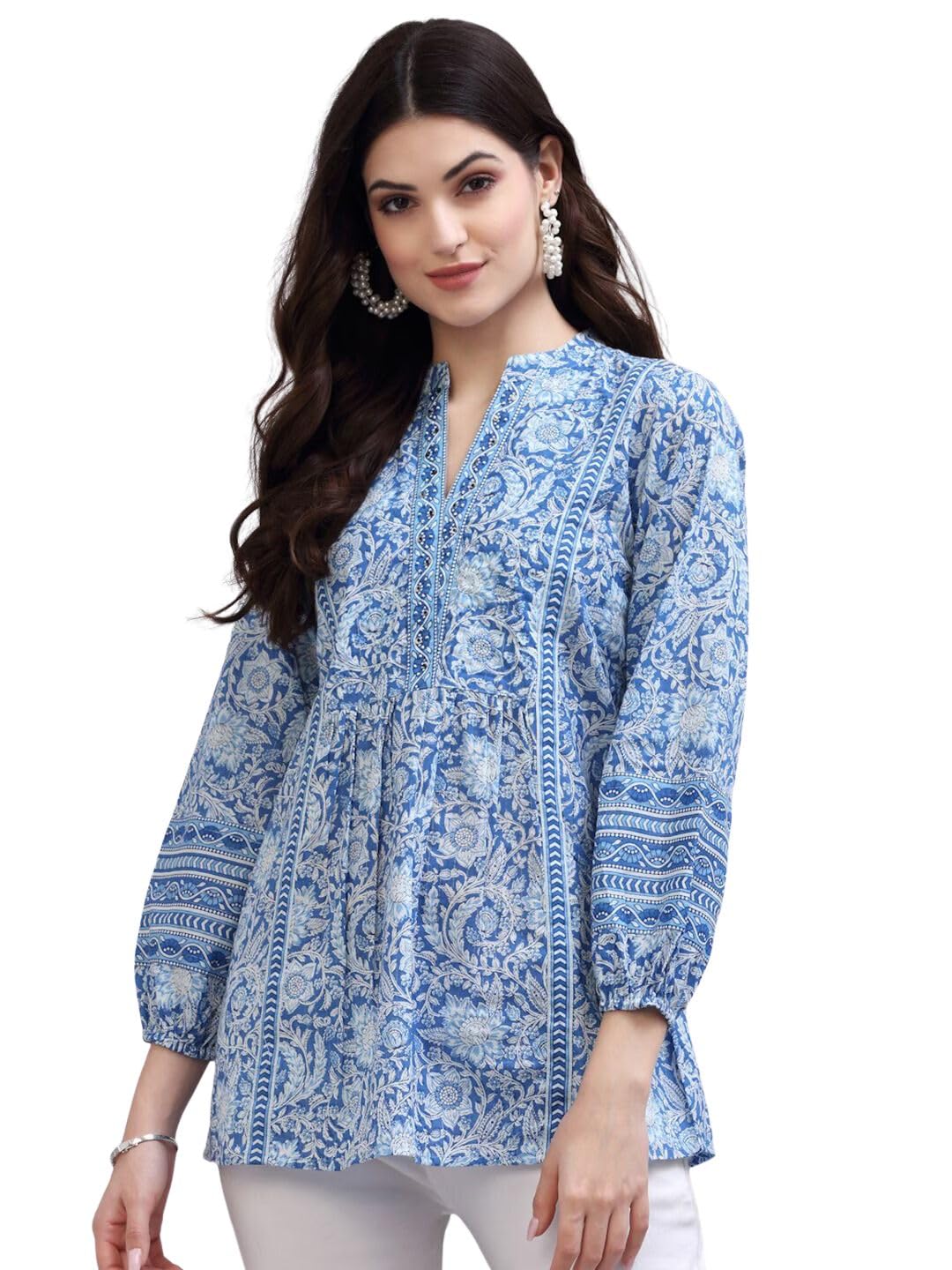 rytras Women's Floral Printed Rayon Top