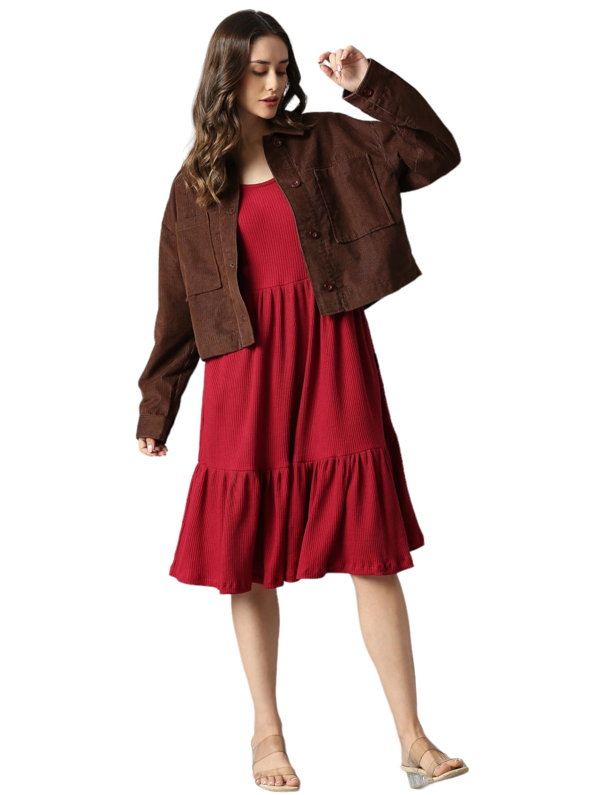 Dream of Glory Inc. Women's Corduroy Bomber Jacket - Image 4