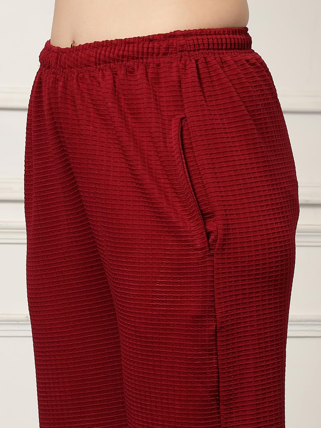 UZARUS Women's Loose Fit Baggy Jogger Pants with 2 Side Pockets & Hem Grip – Ideal for Morning Walk, Yoga, Travel & Casual Wear - Image 3