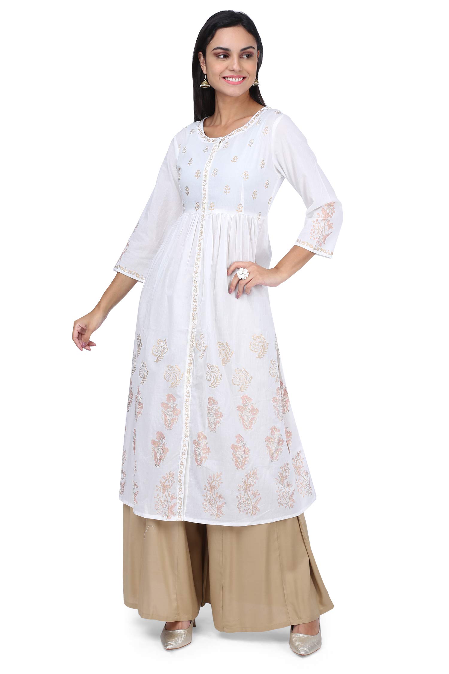 3wish Women Mid Rise Rayon Flared Palazzo Pants - Image 3