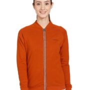 Van Heusen Women Athleisure Functional Pocket Jacket - Relaxed Fit, Soft Handfeel_66604_Brick