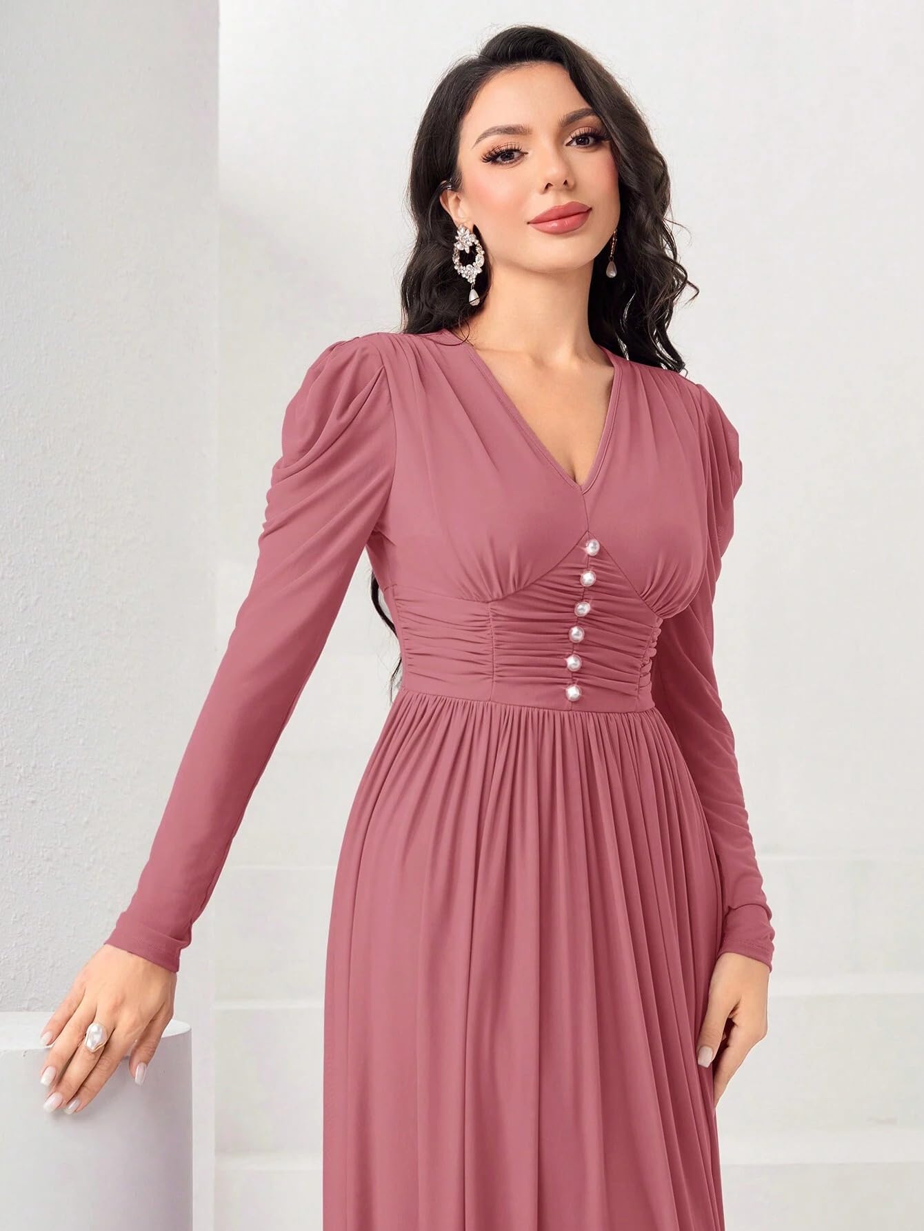 FABNEX Stylish One Piece Long Maxi Dress for Women - Image 3