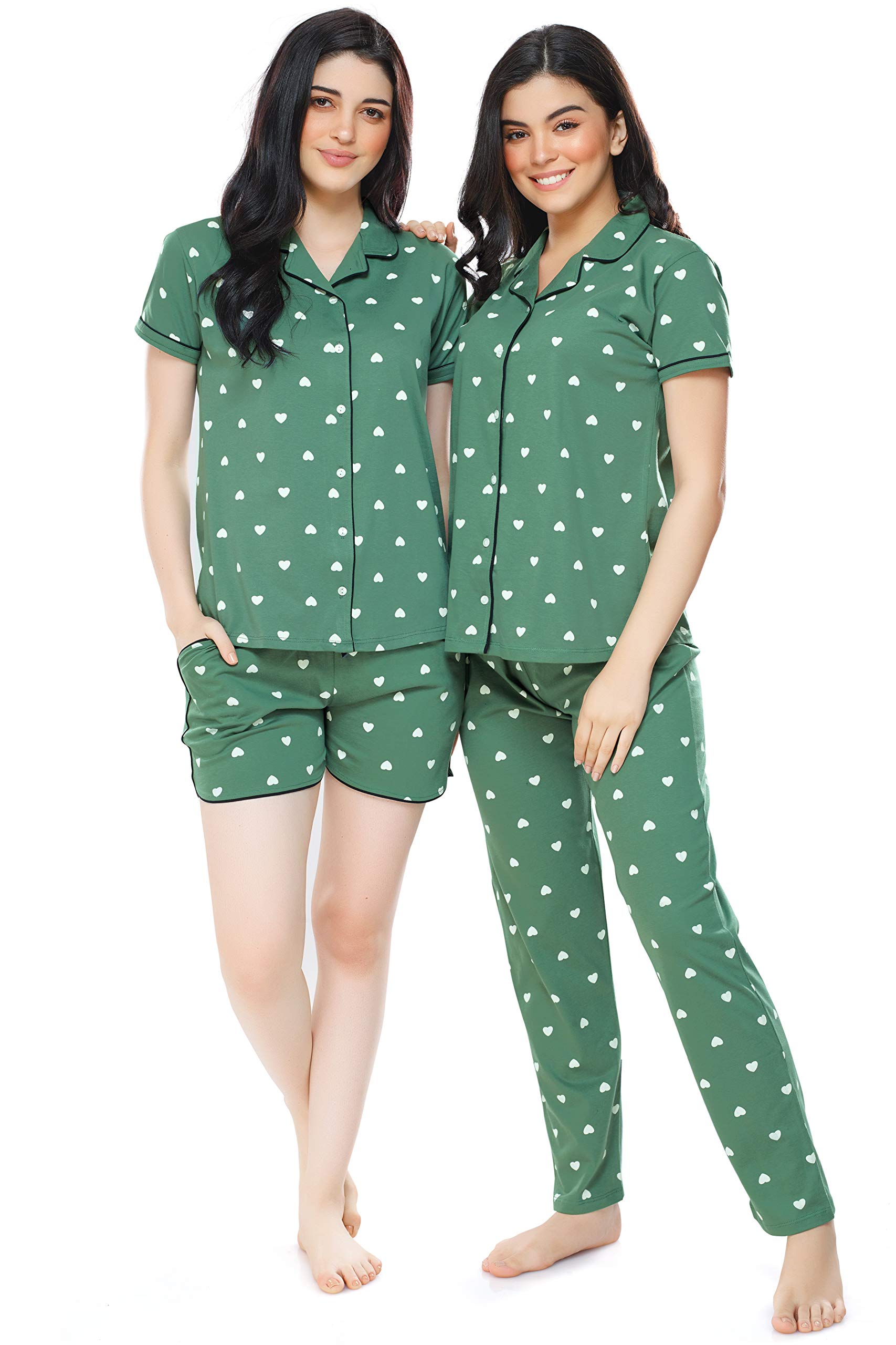 ZEYO Women's Cotton 3Pc's