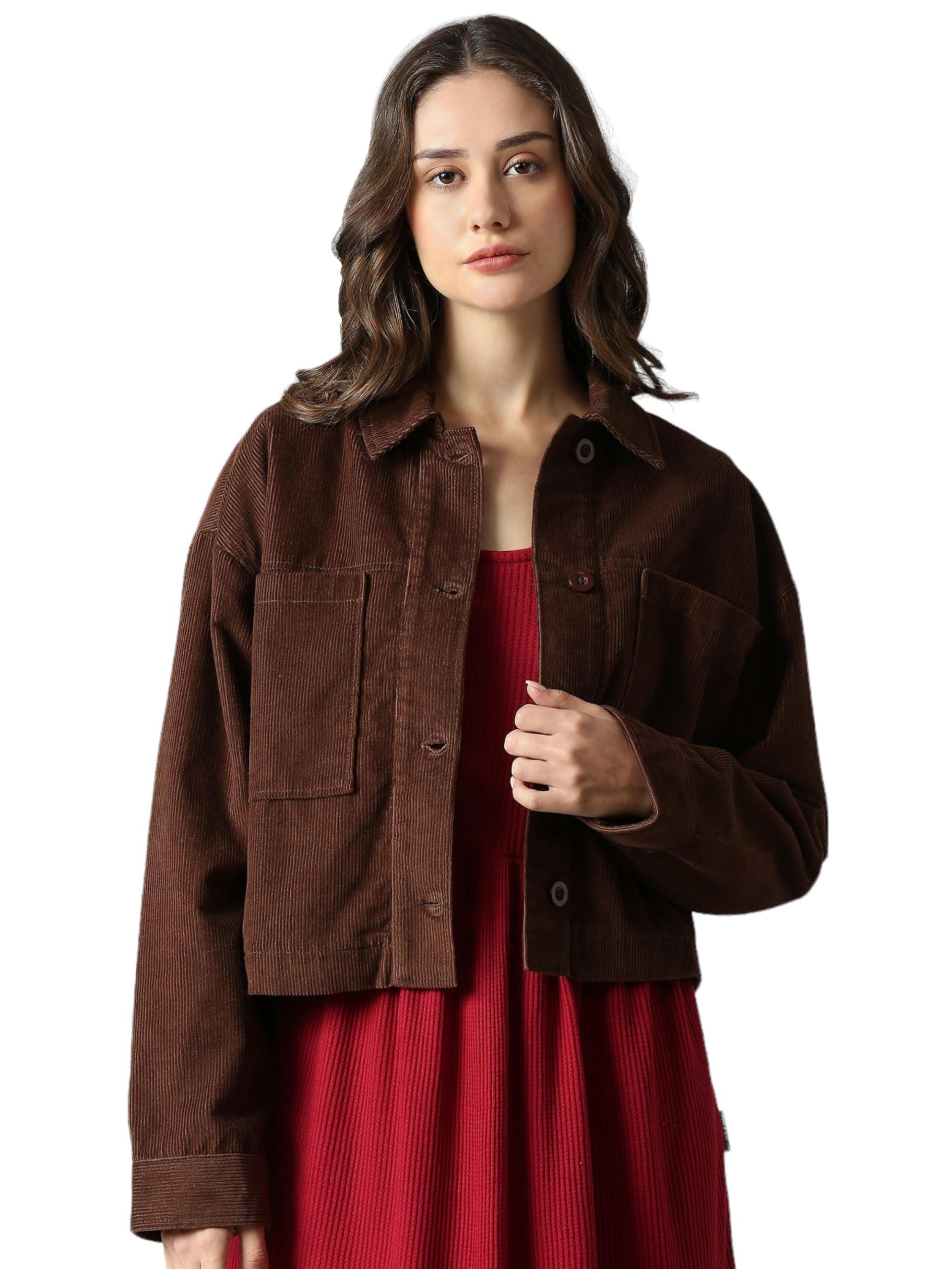 Dream of Glory Inc. Women's Corduroy Bomber Jacket