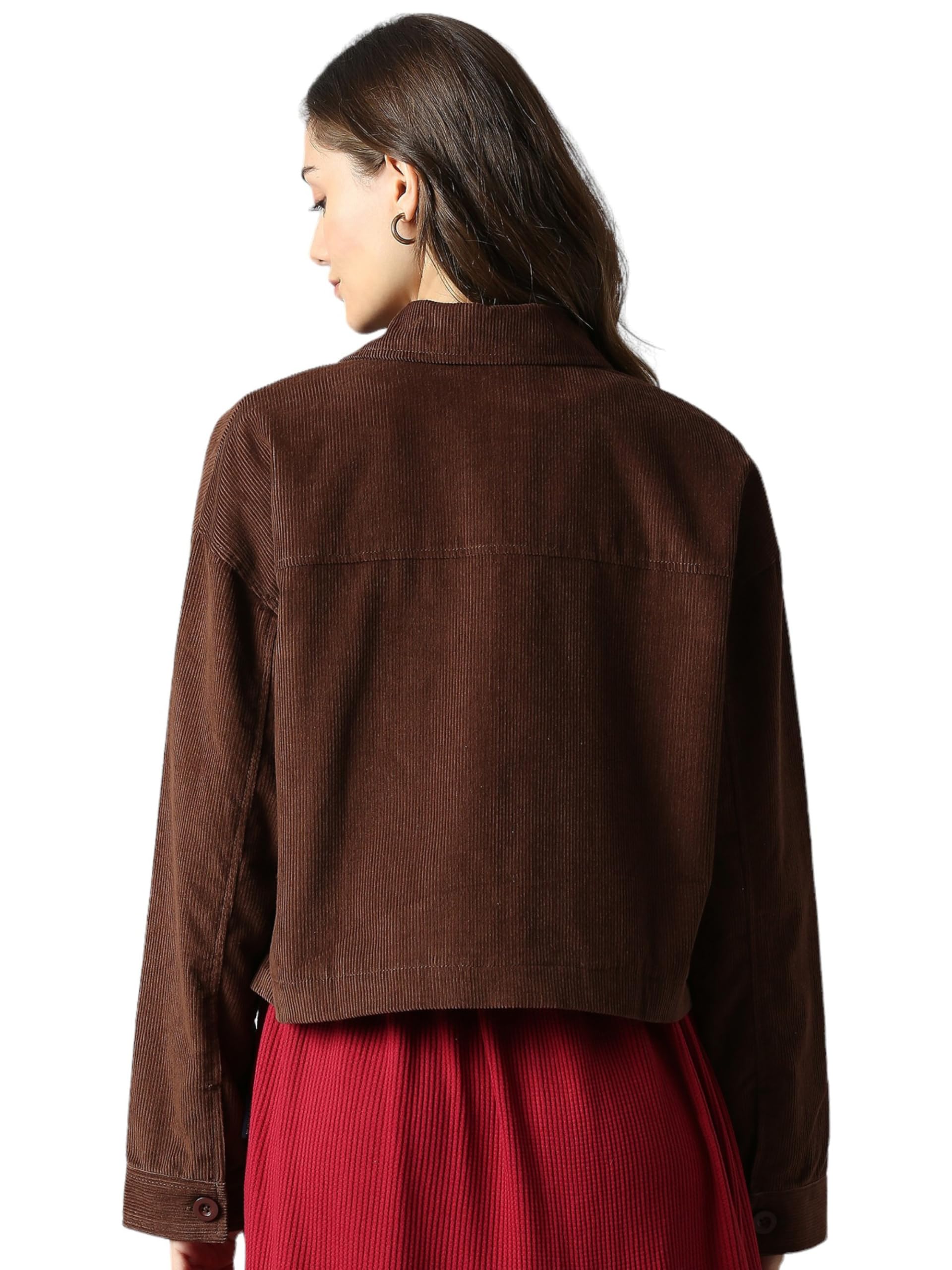 Dream of Glory Inc. Women's Corduroy Bomber Jacket - Image 7