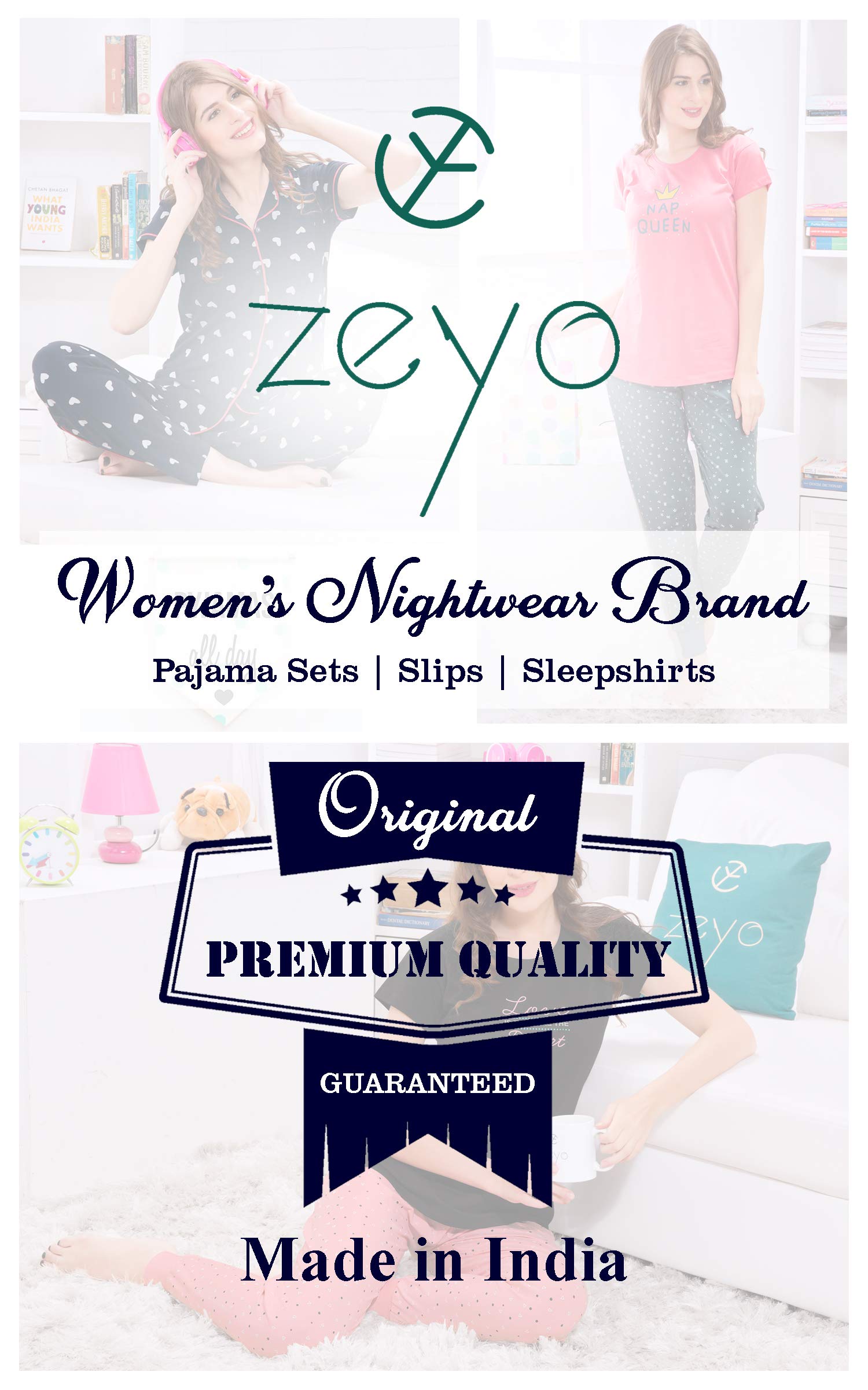 ZEYO Women's Cotton 3Pc's - Image 2
