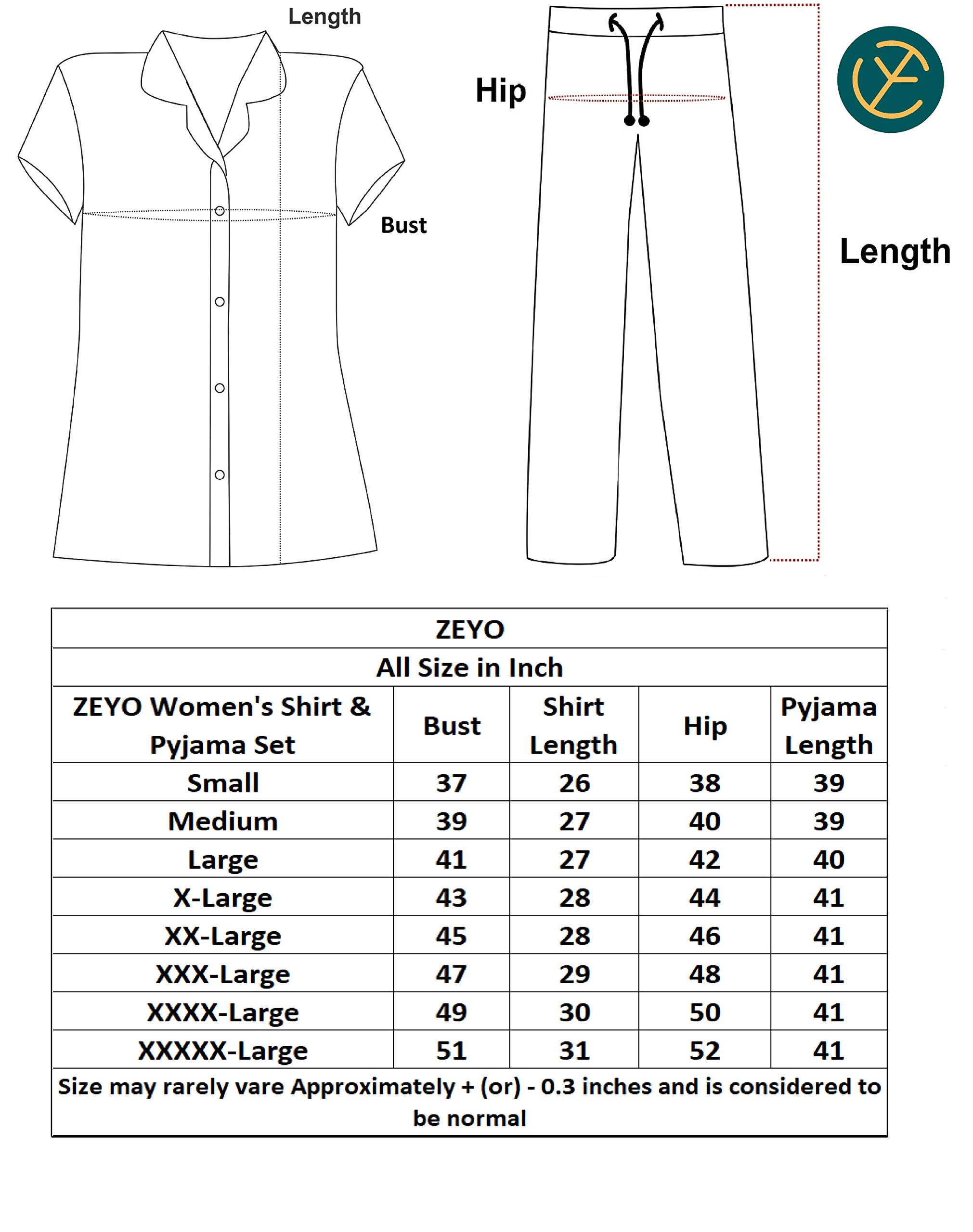 ZEYO Women's Cotton 3Pc's - Image 3