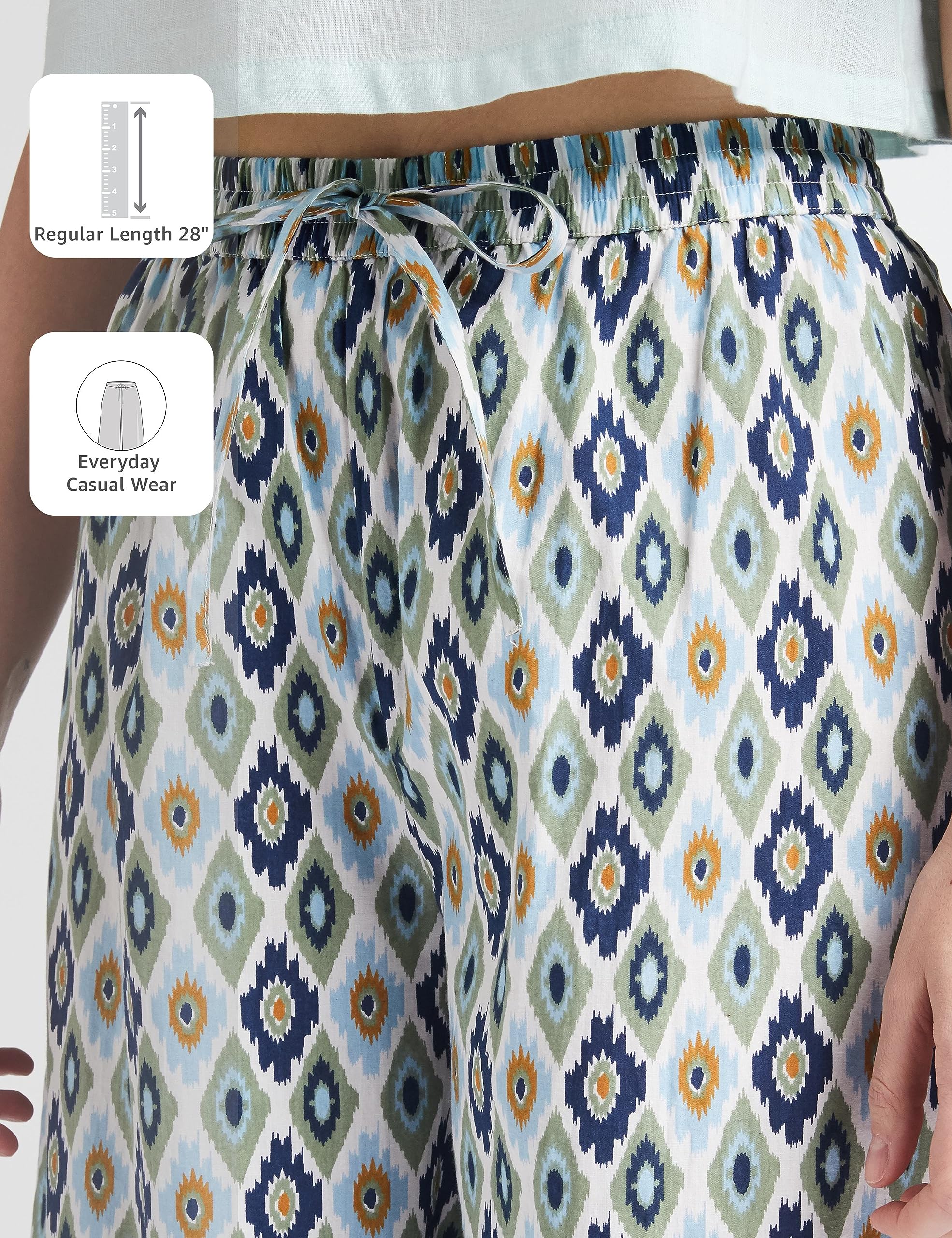 Myx Women's Relaxed Cotton Flared Palazzo - Image 6