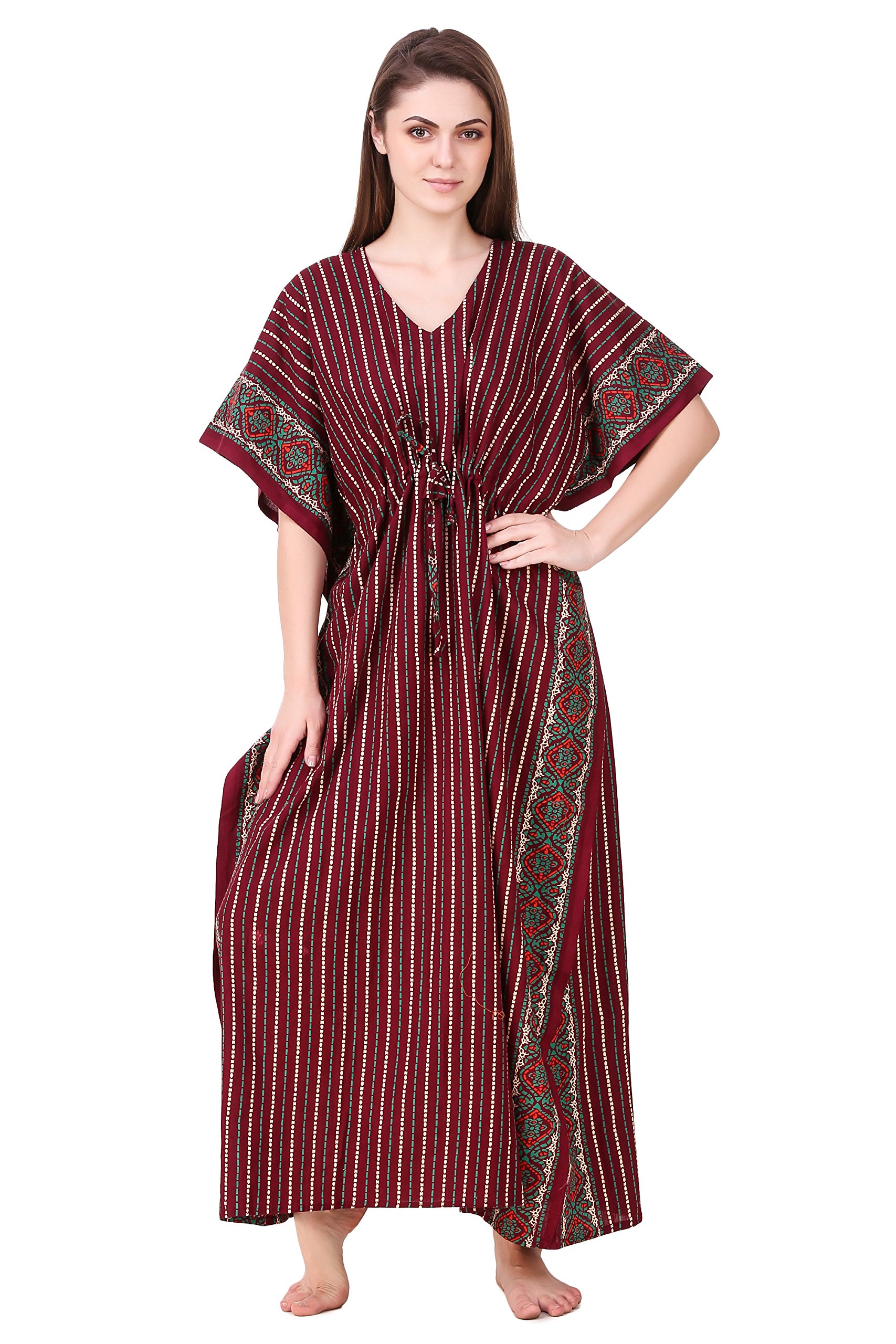 Masha Women's Cotton Printed Maxi Nighty - Image 4