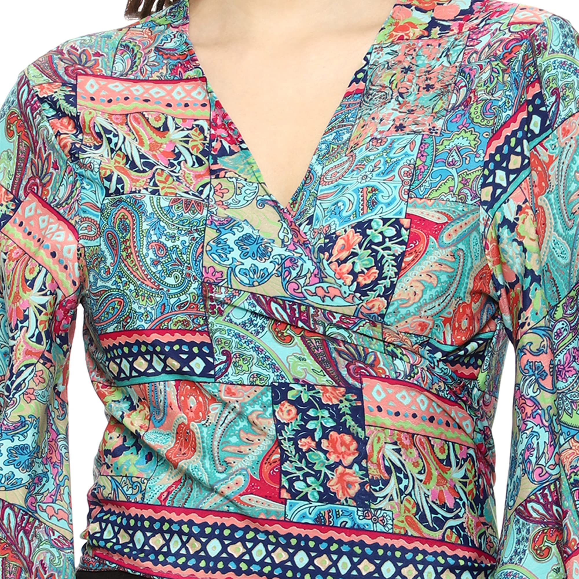 KE Kanha Exports top for Women Stylish Western | wrap Tops for Woman | Perfect on Jeans Tops for Woman | Summer top | Beach Outfits Dress for Women Stylish - Image 2