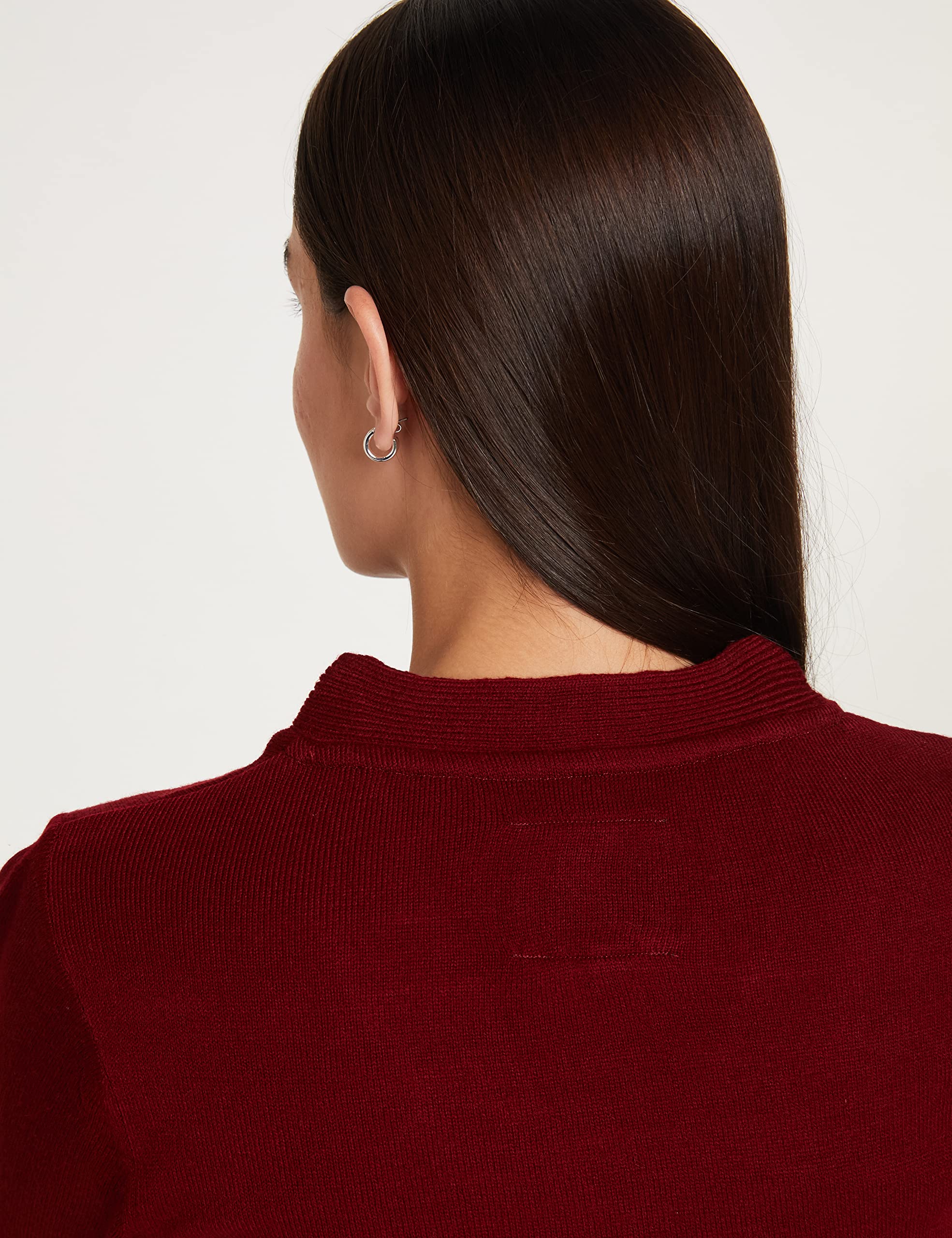 Symbol Women's Acrylic Quilted Jacket Cardigan Sweater - Image 4