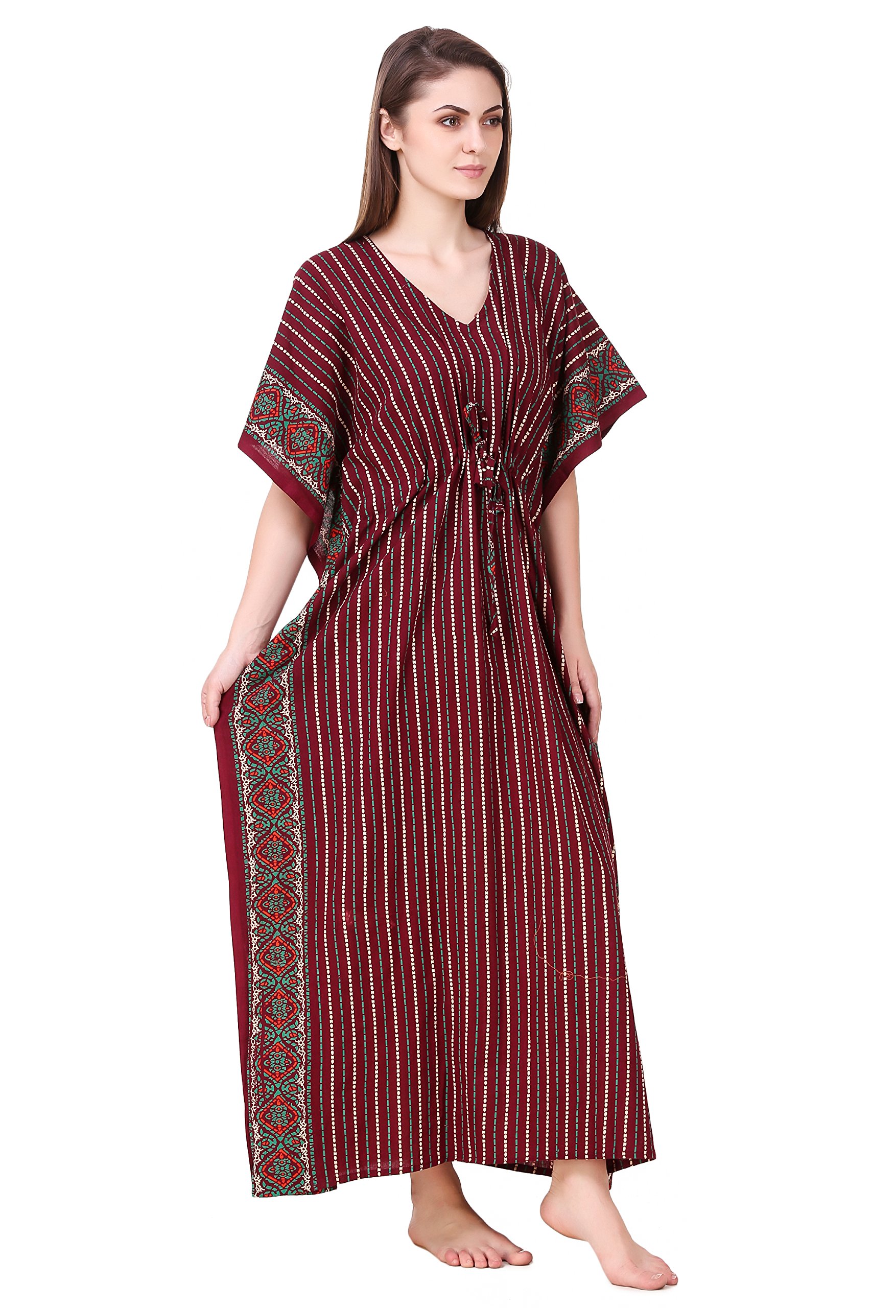 Masha Women's Cotton Printed Maxi Nighty - Image 2