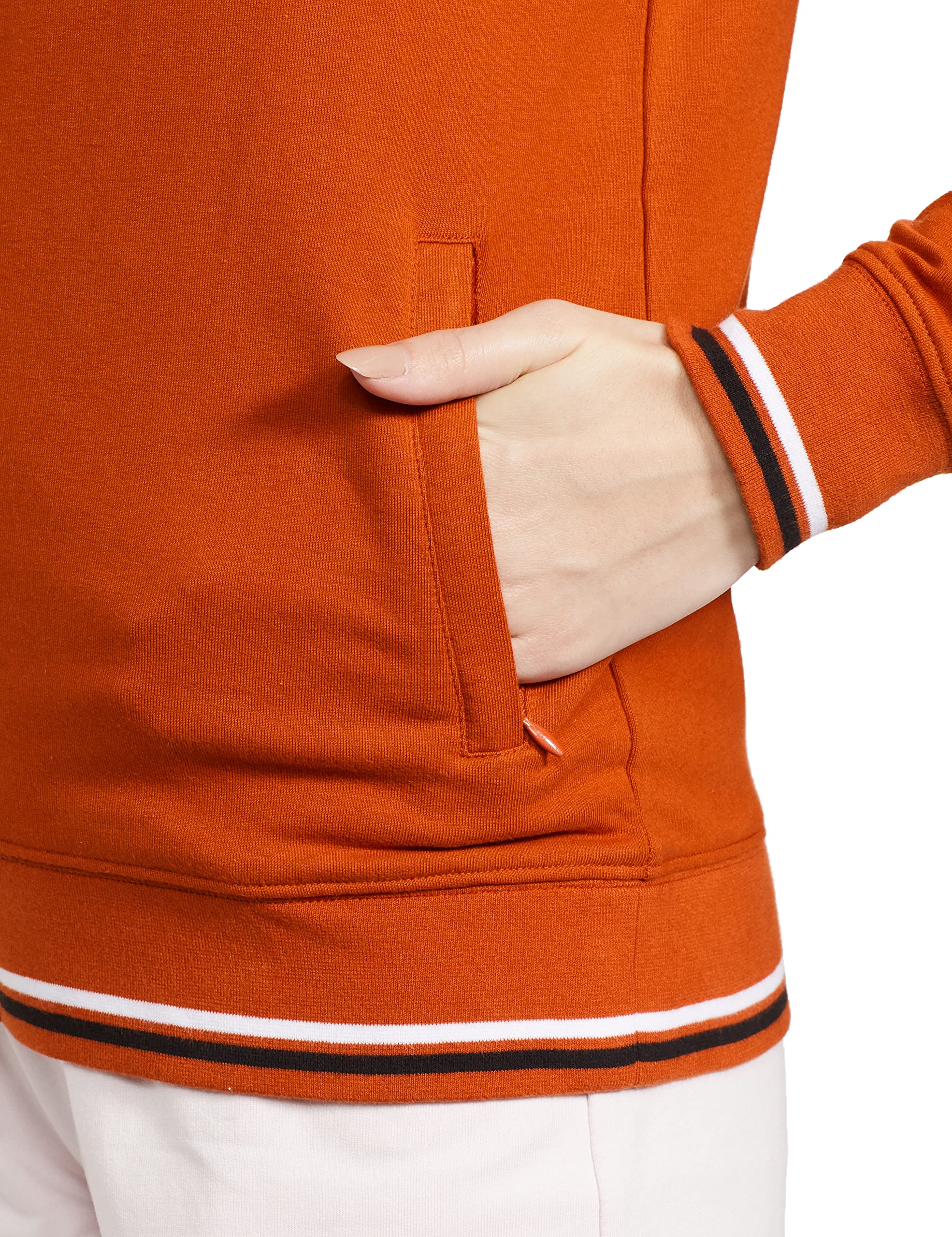 Van Heusen Women Athleisure Functional Pocket Jacket - Relaxed Fit, Soft Handfeel_66604_Brick - Image 4