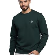 ENDEAVOUR WEAR Men's Rich Cotton Crew Neck Sweatshirt Teal Green - Regular, Large