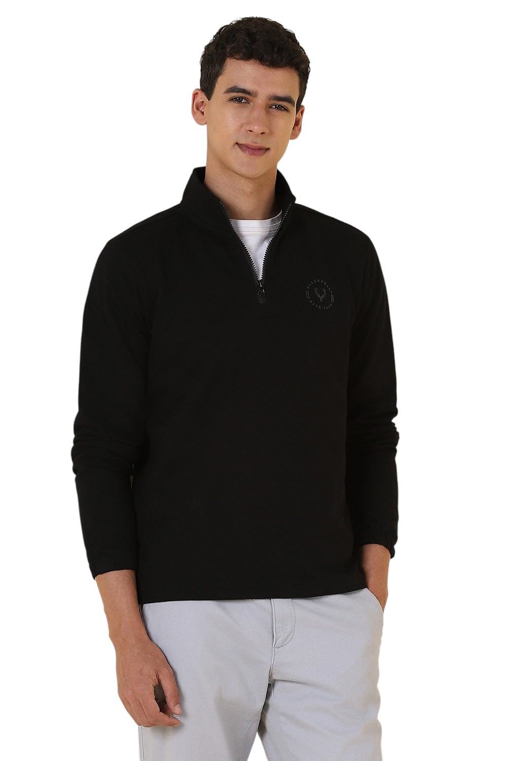 Allen Solly Mens Sweatshirt Black