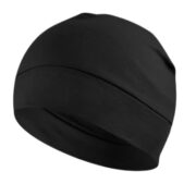 PAROPKAR 100% Cotton Lycra Skull Caps Lightweight Beanie Sleep Hats Breathable Helmet Liner Cap Cycling Hat Cap for Men and Women (Black)