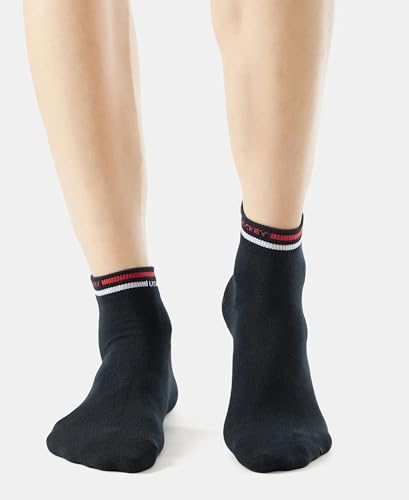 Jockey Men's Cotton Anklet Regular Socks (7002 , Black, Free Size ) - Image 5