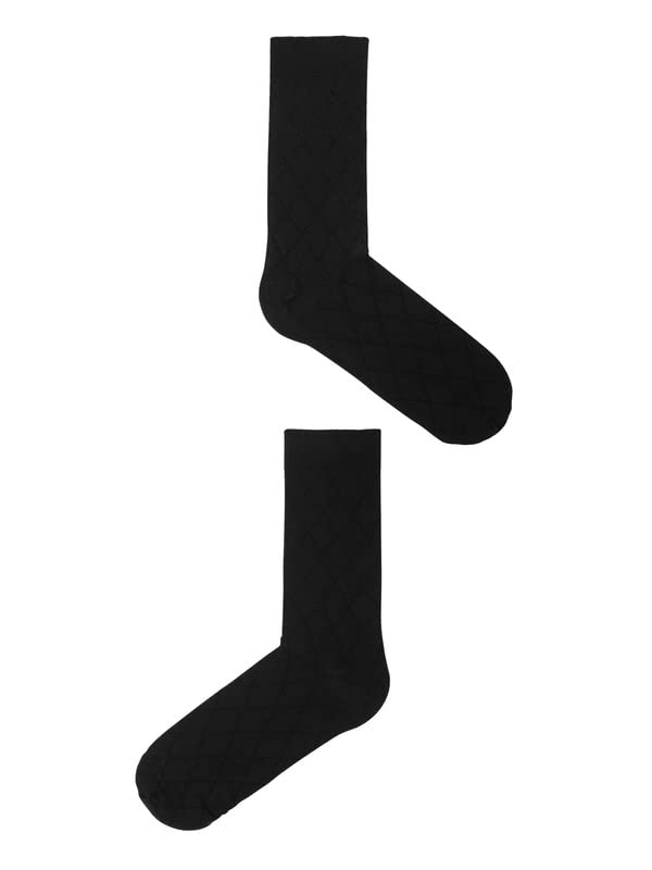 Jockey Men's Calf Length Cotton Socks 7098_Black_FREE SIZE - Image 3