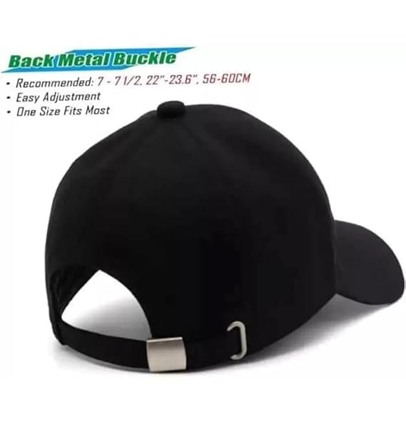 Cap Comfortable Adjustable Cap with Stylish Design NY Sports caps for Men, with Adjustable Strap in Summer for Men, Sports Caps for Men & Women Black - Image 3