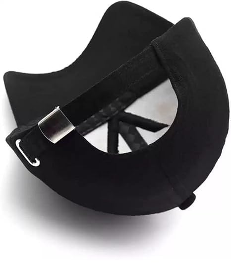 Navkar Crafts Adjustable Black Plain Cap Unisex Quick Drying Sun Hat for Summer Activities Sports Baseball Hat for Men Pack of 1 Free Size - Image 3