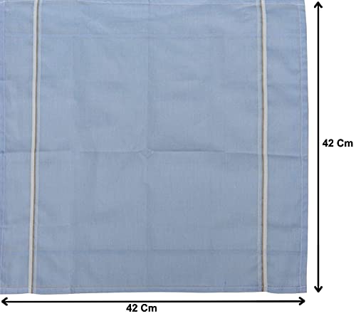 Kuber Industries 100% Cotton Premium Collection Handkerchiefs Hanky for Men, Set of 3 (Lite Colour) - Image 6