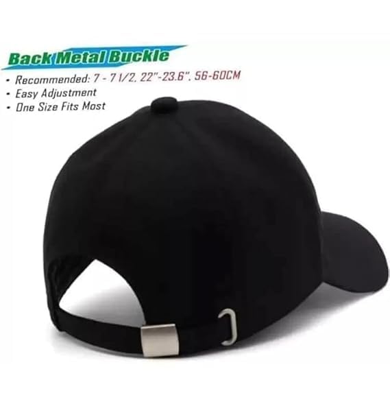 V.E Baseball Cap Comfortable Adjustable Cap with Stylish Design Sports caps for Men, Caps Branded with Adjustable Strap in Summer for Men, Sports Caps for Men & Women Black - Image 4