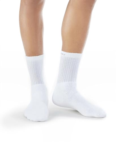 Jockey Men's Calf Length Cotton Socks 7030_White_Free Size - Image 5